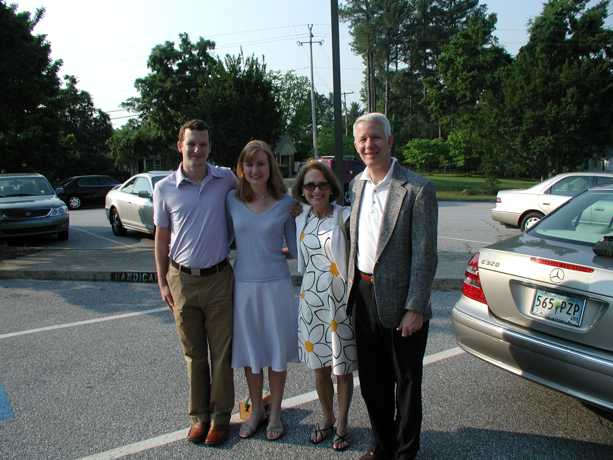 Elyse and Trey at Lori's wedding last summer in California.  