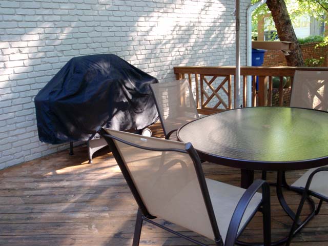 Redecorating our deck, May 8, 2010