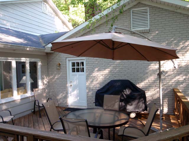 Redecorating our deck, May 8, 2010
