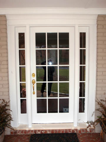 New front door from the outside